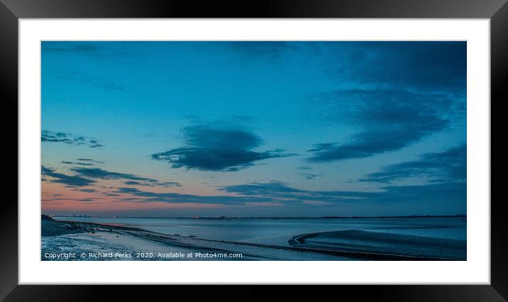 Humber Sunrise Framed Mounted Print by Richard Perks