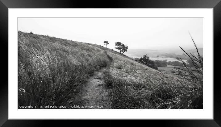 follow the path Framed Mounted Print by Richard Perks