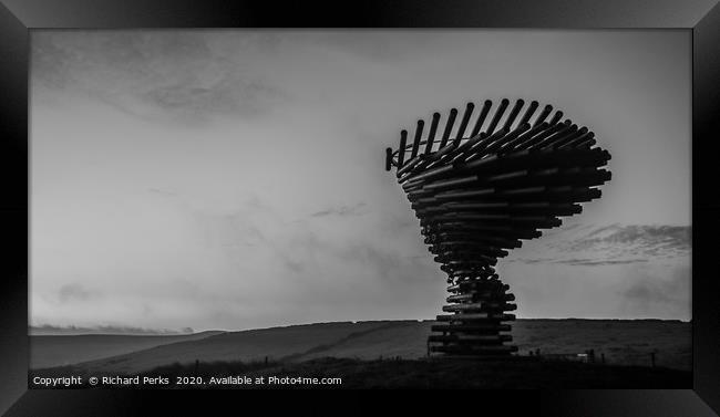 high on a hill Framed Print by Richard Perks