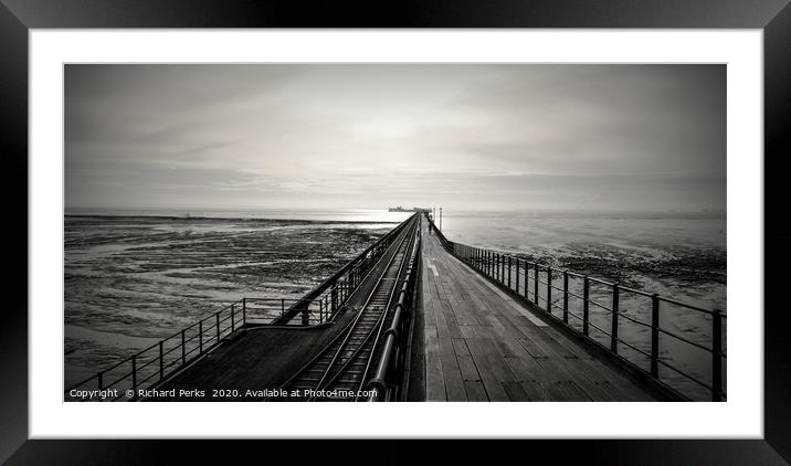 All along the pier Framed Mounted Print by Richard Perks