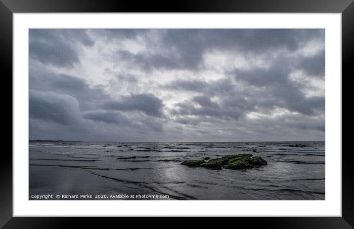 Tide waits for no one Framed Mounted Print by Richard Perks
