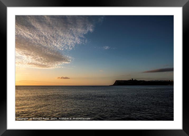 Clouds over Scarborough Framed Mounted Print by Richard Perks
