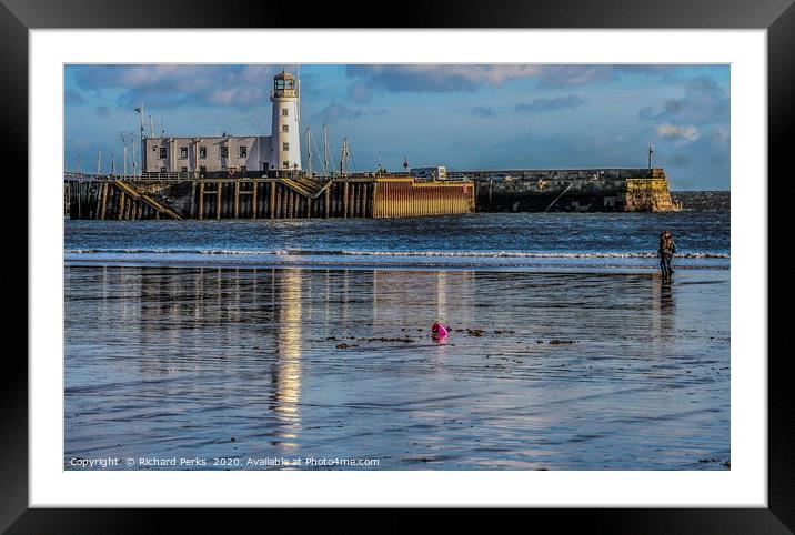 Enchanting Lighthouse Reflections Framed Mounted Print by Richard Perks