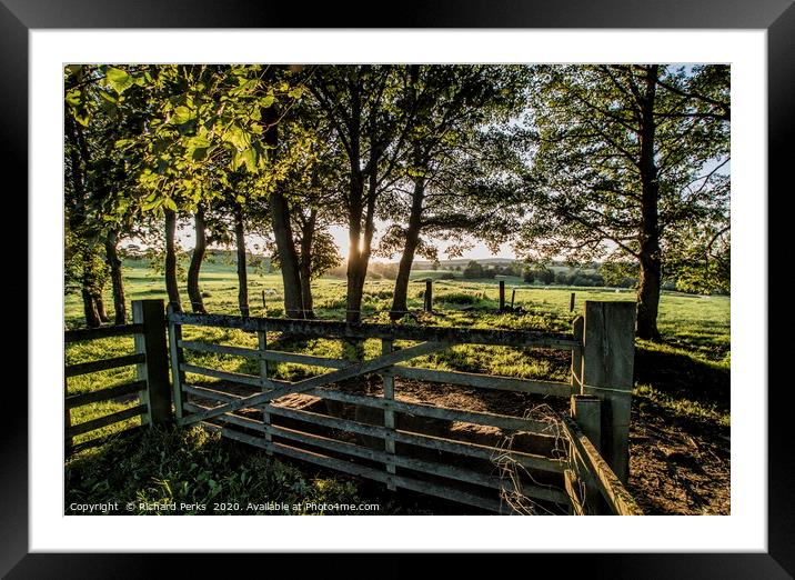 Close the gate Framed Mounted Print by Richard Perks