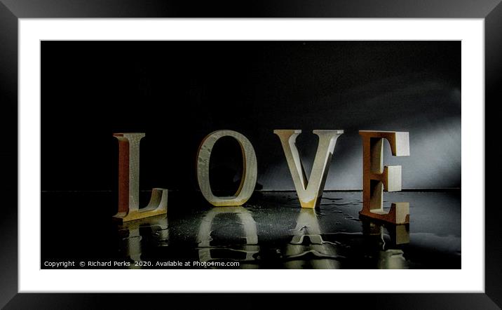 reflections of love Framed Mounted Print by Richard Perks