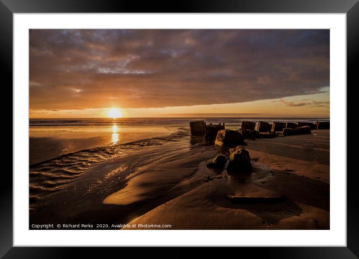 Rockin` it on the beach  Framed Mounted Print by Richard Perks