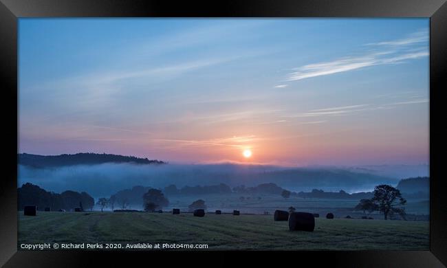  Blue Dawn Framed Print by Richard Perks