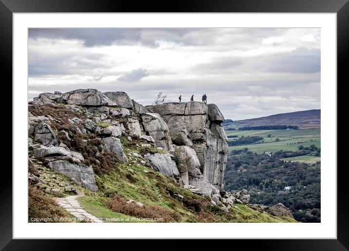 Cliffhangers Framed Mounted Print by Richard Perks