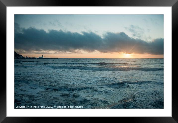 Wild Waves  Framed Mounted Print by Richard Perks