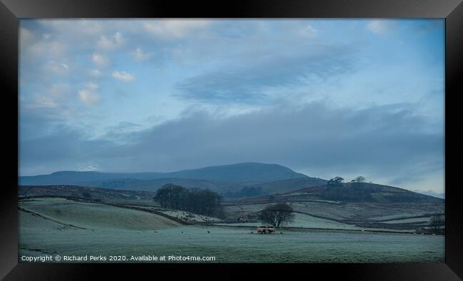 Hawes morning frost Framed Print by Richard Perks