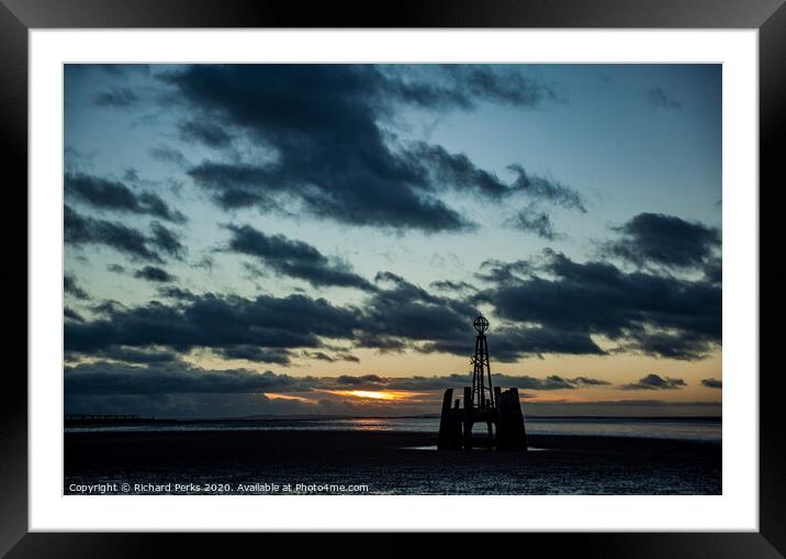 Lytham shadows Framed Mounted Print by Richard Perks