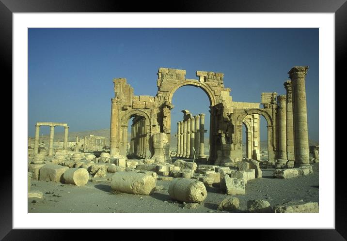 SYRIA, PALMYRA,  Framed Mounted Print by urs flueeler