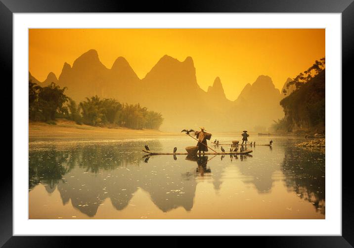 ASIA CHINA GUILIN Framed Mounted Print by urs flueeler