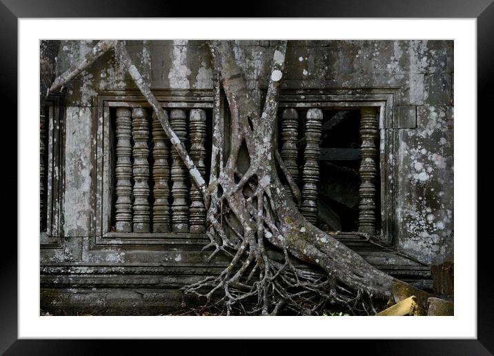 CAMBODIA SIEM REAP ANGKOR BENG MEALEA TEMPLE Framed Mounted Print by urs flueeler