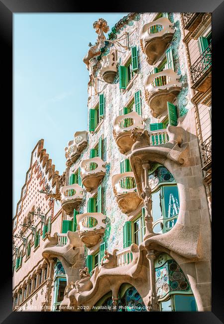 Casa Batllo Barcelona, Antoni Gaudi Architecture Framed Print by Radu Bercan