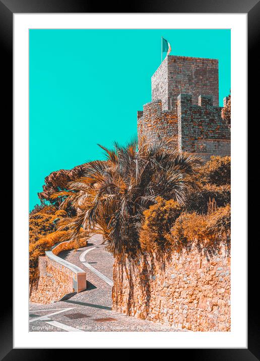 Le Suquet Castre Tower, Cannes French Riviera Framed Mounted Print by Radu Bercan