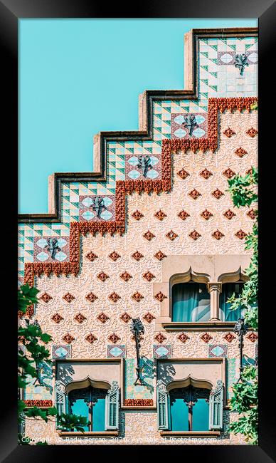 Casa Amatller Barcelona, Modernisme Architecture Framed Print by Radu Bercan