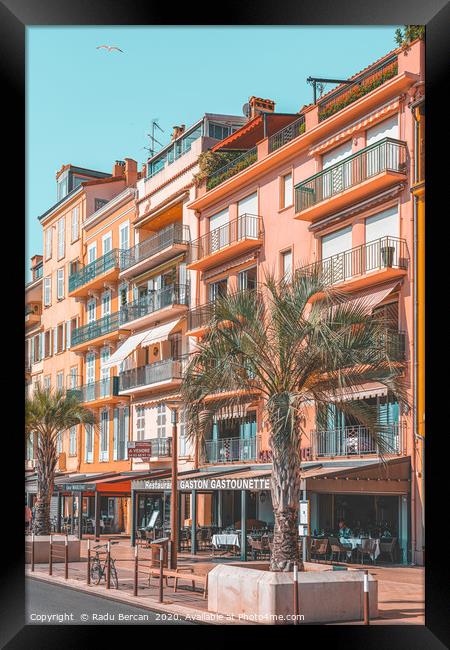 Beautiful Exotic Architecture, Cannes City France Framed Print by Radu Bercan