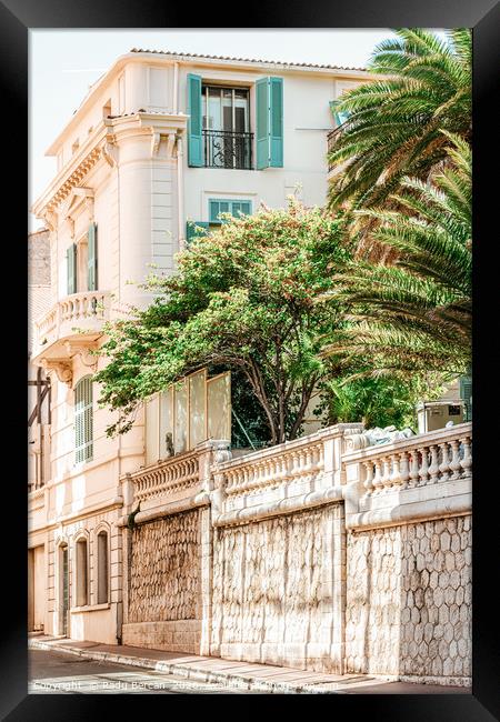 Charming Cannes City Streets, France Cote D'Azur Framed Print by Radu Bercan