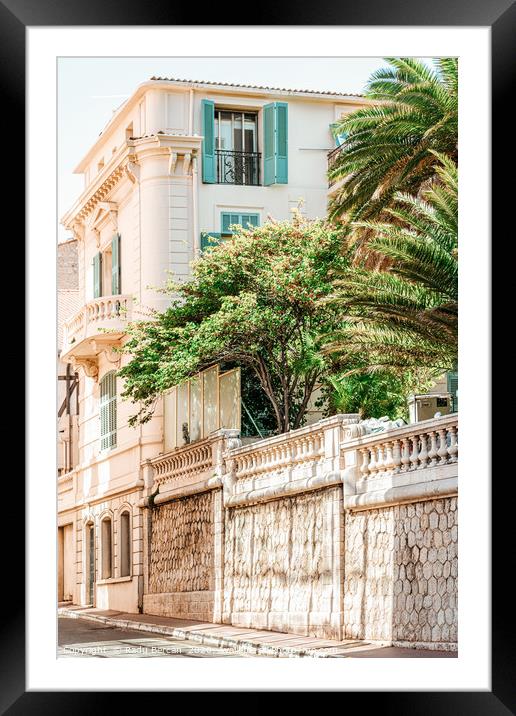 Charming Cannes City Streets, France Cote D'Azur Framed Mounted Print by Radu Bercan