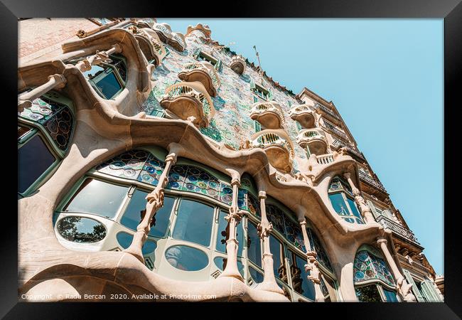 Antoni Gaudi Architecture, Casa Batllo Barcelona Framed Print by Radu Bercan