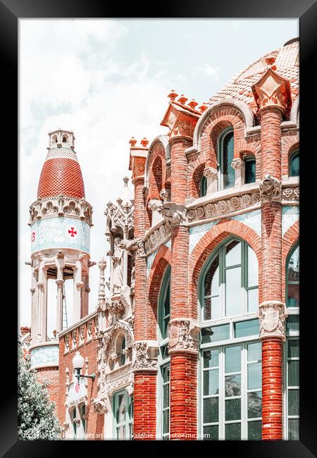 Hospital Sant Pau Barcelona, Urban Art Print Framed Print by Radu Bercan