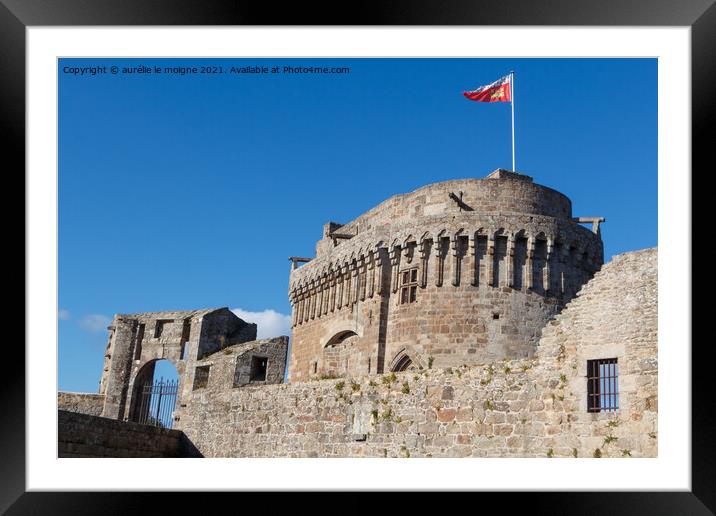 Castle of Dinan Framed Mounted Print by aurélie le moigne