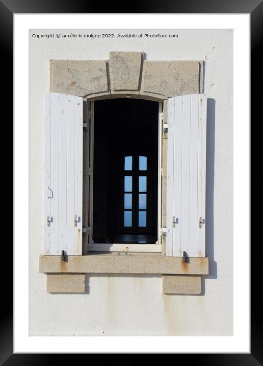 Closed window in an open window Framed Mounted Print by aurélie le moigne