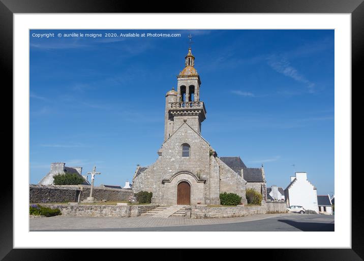 Saint Primel church in Primelin Framed Mounted Print by aurélie le moigne