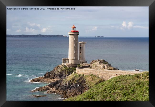 Petit Minou lighthouse in Plouzane Framed Print by aurélie le moigne