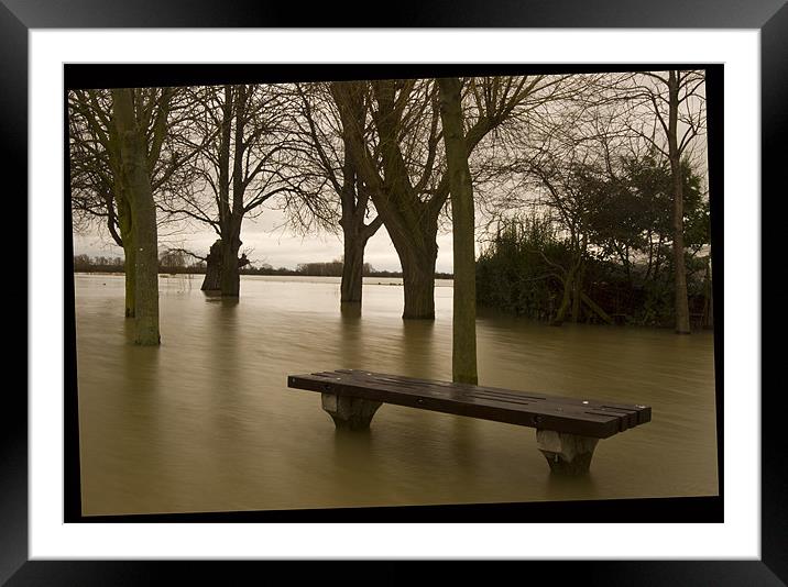 Flooding Normality  Framed Mounted Print by Oliver Porter