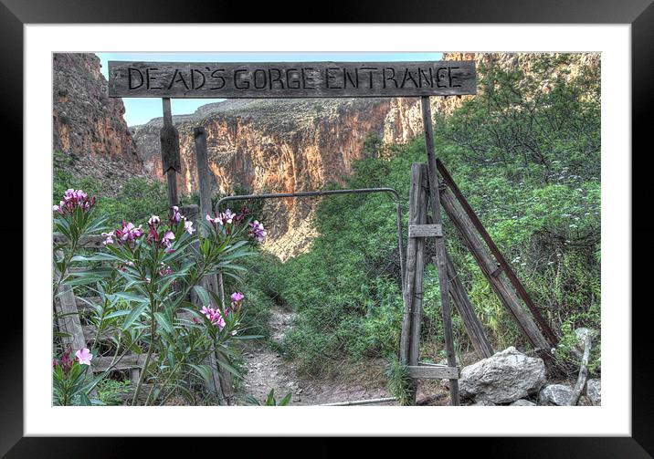 Gorge of The Dead Framed Mounted Print by Oliver Porter