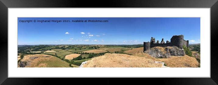 Carreg Cennen Castle Wales Framed Mounted Print by Angharad Morgan