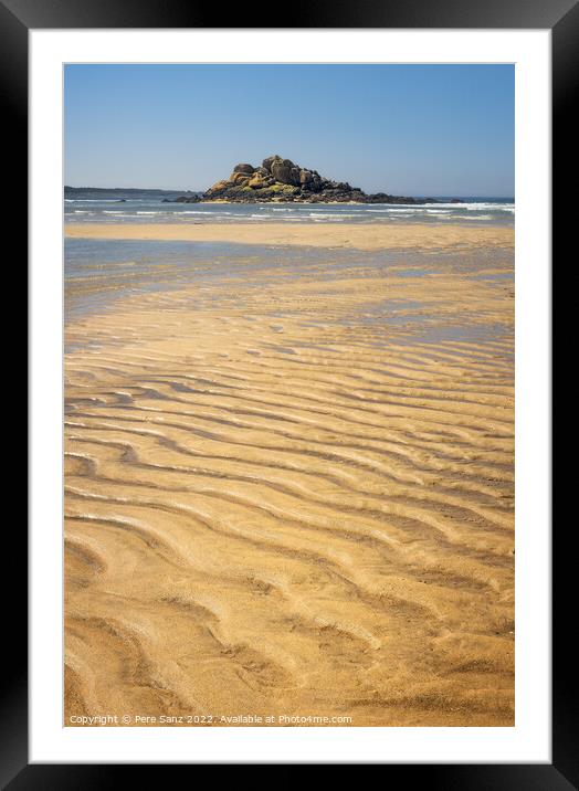 Beautiful Corrubedo Beach in Galicia, Spain Framed Mounted Print by Pere Sanz