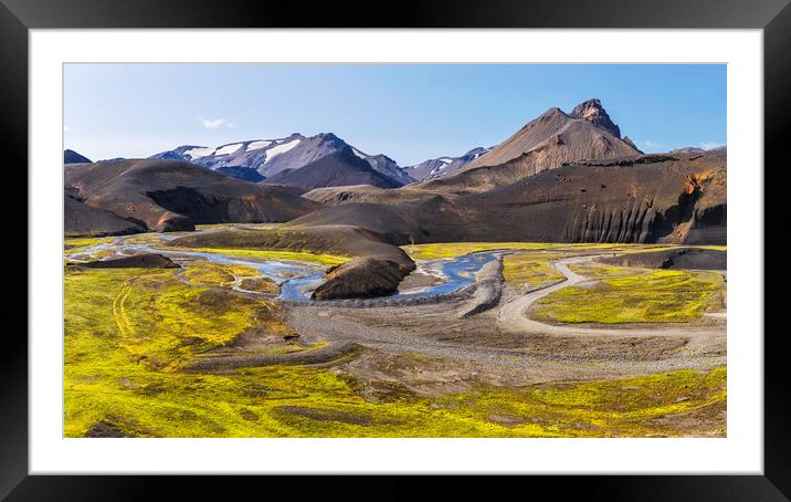 Gorgeous Landscape in Landmannalaugar Routre F208, Framed Mounted Print by Pere Sanz