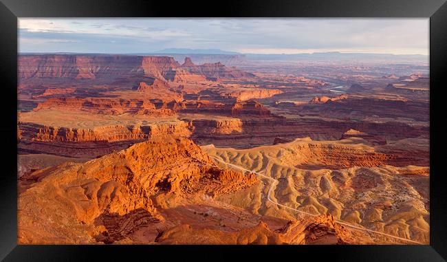 View from Deadhorse Point State Park in Utah at Su Framed Print by Pere Sanz