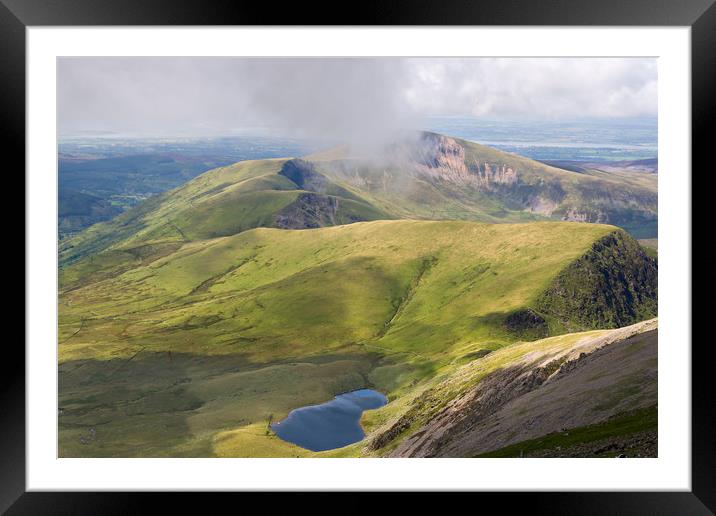 View from Snowdon Summit, Wales Framed Mounted Print by Pere Sanz