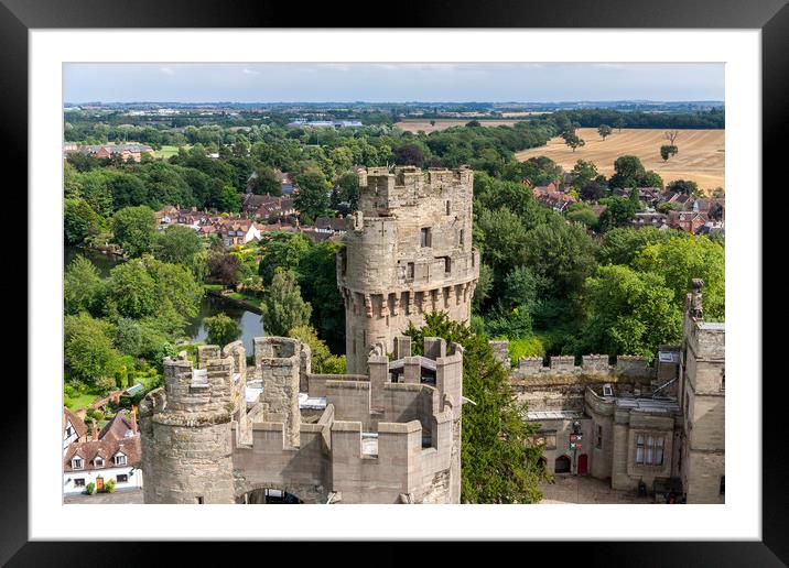  View of Warwick castle   Framed Mounted Print by Pere Sanz