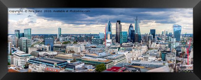 The City of London Panorama Framed Print by Pere Sanz
