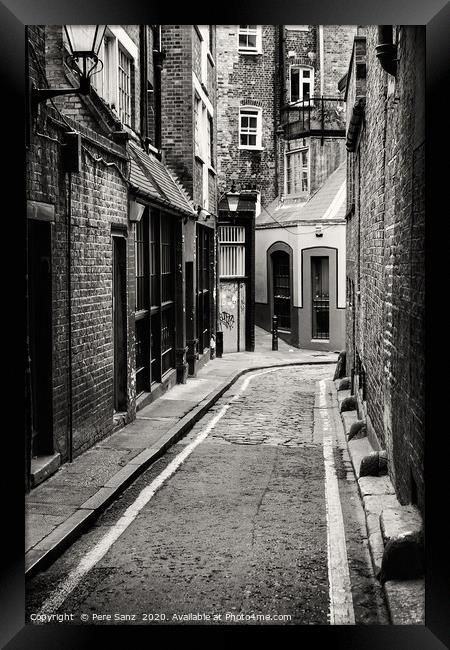 Passage in Whitechappel, London  Framed Print by Pere Sanz