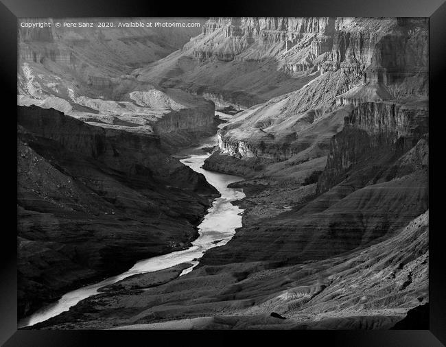 Grand Canyon and Colorado River, Arizona, USA Framed Print by Pere Sanz