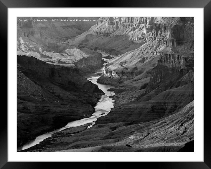 Grand Canyon and Colorado River, Arizona, USA Framed Mounted Print by Pere Sanz