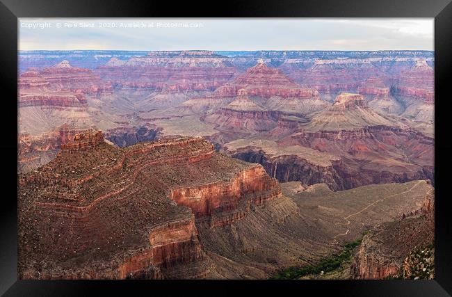 Grand Canyon South Rim, AZ, USA Framed Print by Pere Sanz