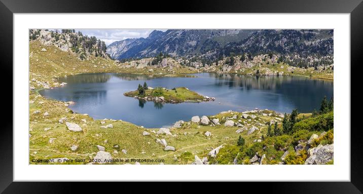 Lake Cabidornats in Aiguestortes National Park, Ca Framed Mounted Print by Pere Sanz