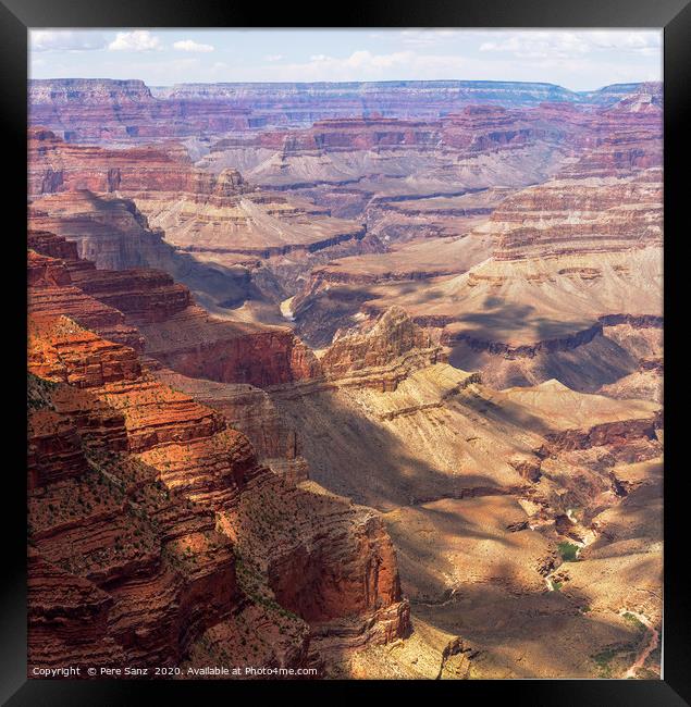 Grand Canyon South Rim, Arizona, USA Framed Print by Pere Sanz