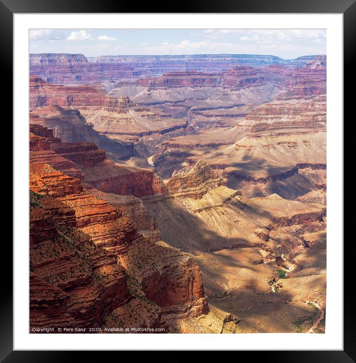 Grand Canyon South Rim, Arizona, USA Framed Mounted Print by Pere Sanz