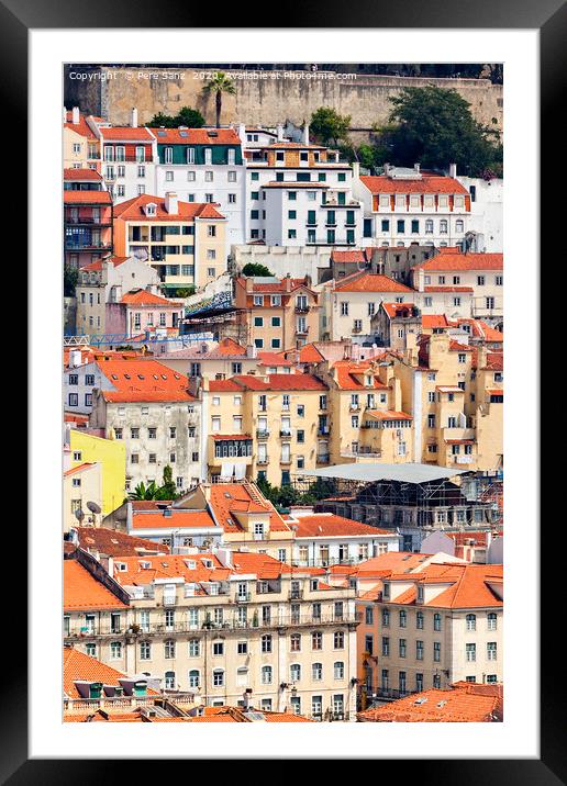 Lisbon Historical City Close up, Portugal Framed Mounted Print by Pere Sanz