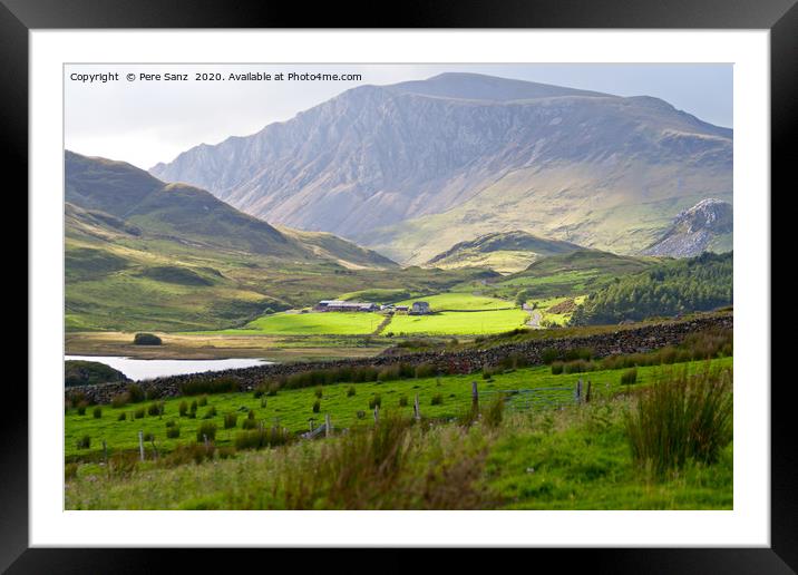 Beautiful landscape in Snowdonia, Wales Framed Mounted Print by Pere Sanz