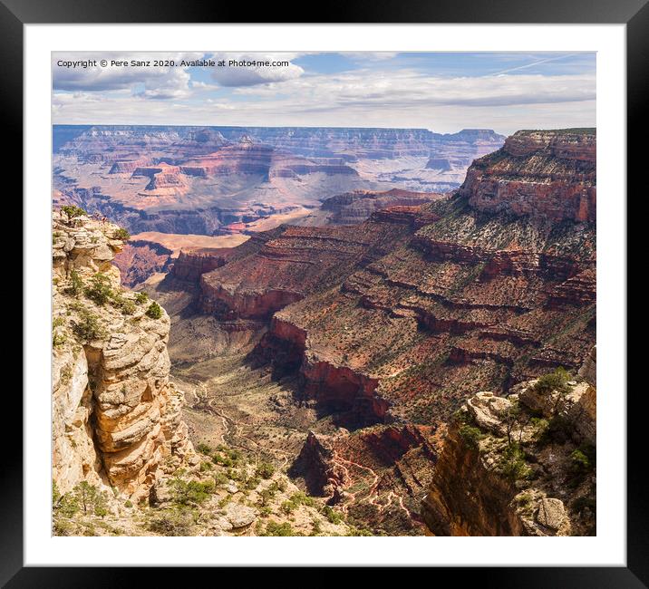 Grand Canyon South Rim, AZ, USA Framed Mounted Print by Pere Sanz