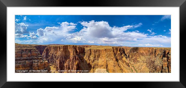 Grand Canyon view Framed Mounted Print by Nicolas Boivin